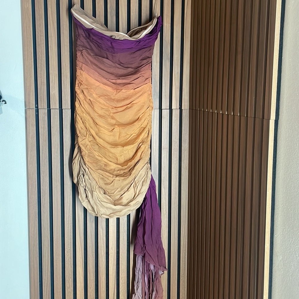 House of CB Purple and Orange Ombre Mini Dress - Picture 4 of 6